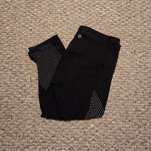 Lululemon Run With The Sun Crop Leggings *Shine Bright Women's Size 8